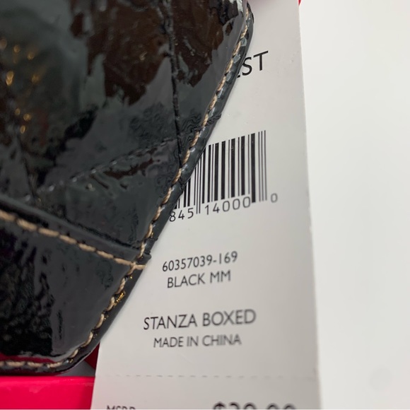 NWT Nine West Black Stanza Boxed Clutch - Picture 6 of 7